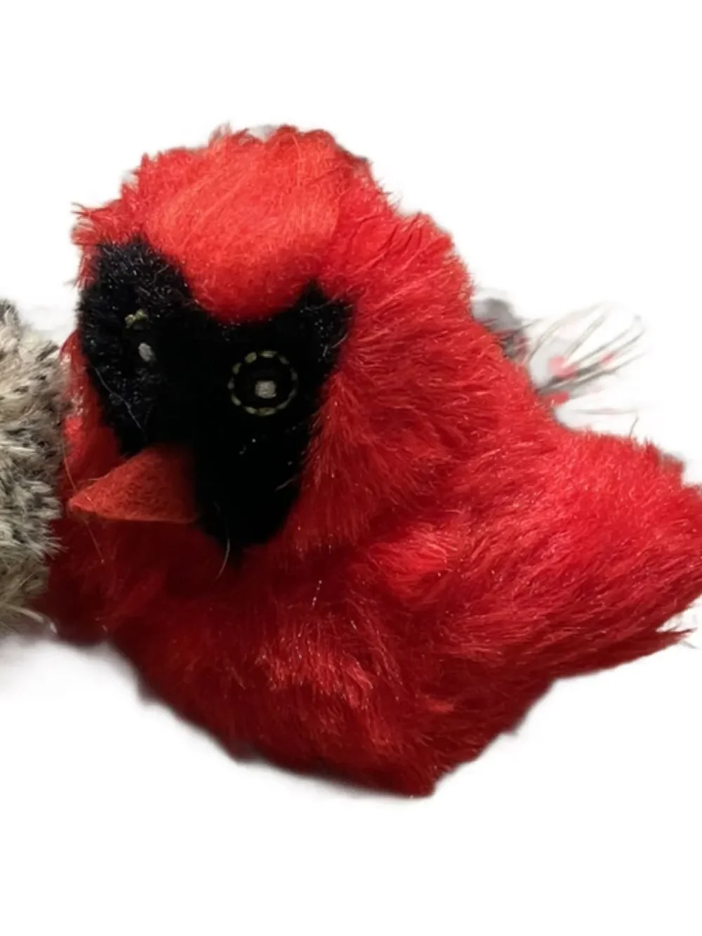 Pataroma Interactive Plush “Chirping Birds” for Cats Northern Cardinal & Sparrow